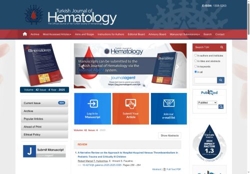 TJH, Turkish Journal of Hematology
