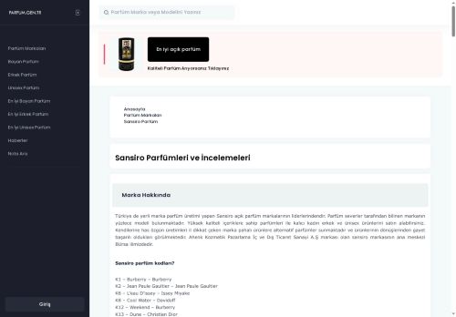 Sansiro Parfüm | En İyi Sansiro Kadın ve Erkek Parfümleri İncelemesi