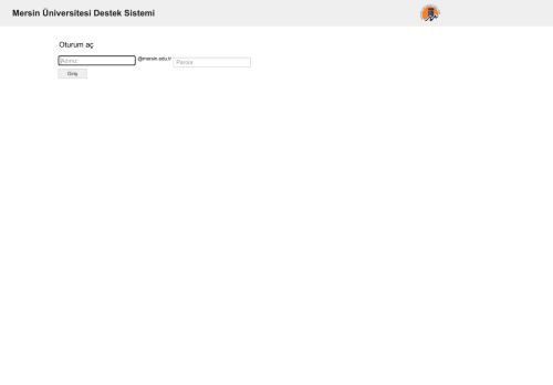 MEÜ. Destek Sistemi - Oturum aç