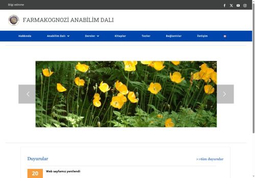 Farmakognozi Anabilim Dalı
