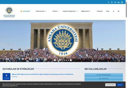 Eğitim Programları Koordinatörlüğü – Ankara Üniversitesi