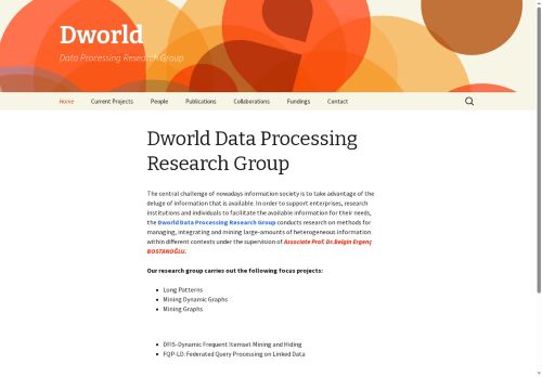 Dworld | Data Processing Research Group Önizlemesi