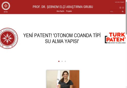Prof. Dr. Şebnem Elçi Araştırma Grubu – İzmir Yüksek Teknoloji Enstitüsü