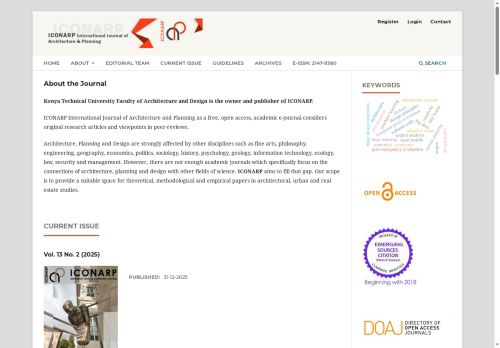 Vol. 11 No. 2 (2023)| ICONARP International Journal of Architecture and Planning