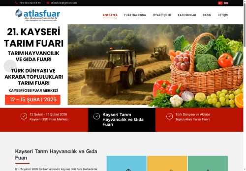Atlas Uluslararası Fuarcılık Ltd Şti. - Kayseri Tarım Fuarı