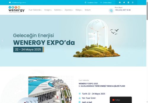 WENERGY | 3. Uluslararası Temiz Enerji Teknolojileri Fuarı – wenergy.com.tr I Temiz Enerjinin Başkenti İzmir