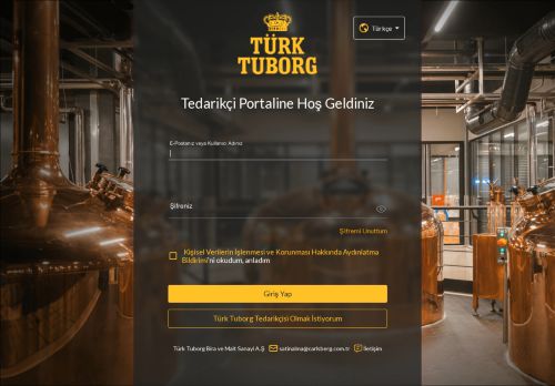 Tedarikçi Portalı | Türk Tuborg