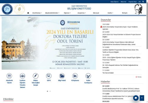 İç Kontrol | Bilişim Enstitüsü | Gazi Üniversitesi