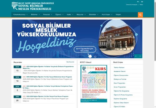 Anasayfa | Sosyal Bilimler Meslek Yüksekokulu