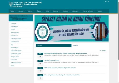 Anasayfa | Siyaset Bilimi ve Kamu Yönetimi