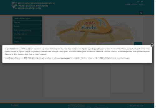 Anasayfa | Farabi Değişim Programı Koordinatörlüğü