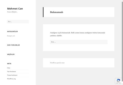 Mehmet Can – Kısaca Bilgiler…