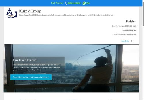 Kuzey Group - Kuzey Temizlik Şirketleri, İstanbul temizlik firması Kuzey Group 7/24