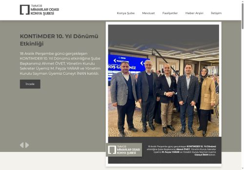 Anasayfa - TMMOB Mimarlar Odası Konya Şubesi