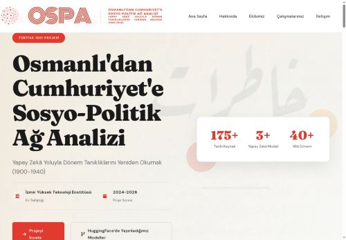 OSPA | Osmanlı'dan Cumhuriyet'e Sosyo-Politik Ağ Analizi