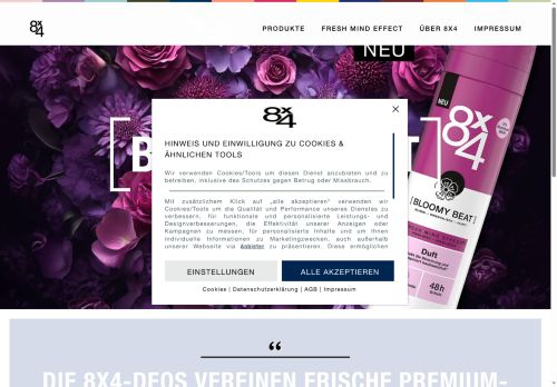 8X4 Home | #bleibfresh – Finde dein 8X4-Deo!
