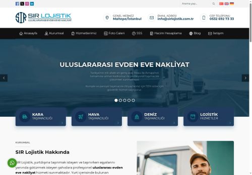 SIR Lojistik Uluslararası Evden Eve Nakliyat