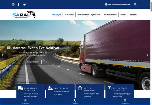 Saral Lojistik | Uluslararası Taşımacılık - Uluslararası Evden Eve Nakliyat
