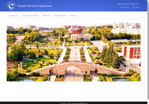 Aydınlatma Metni | ADYÜ Kişisel Verilerin İşlenmesi