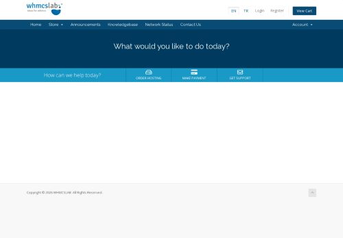 WHMCSLAB - Portal Home