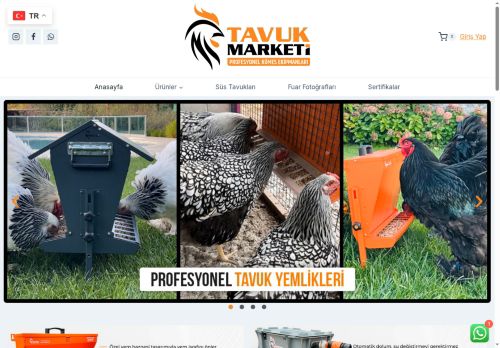 Tavuk Marketi Profesyonel Kümes Ekipmanları - Anasayfa
