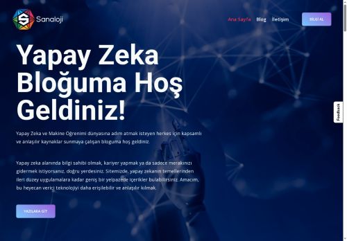 Sanaloji – Yapay Zeka ve Makine Öğrenimi Bilgi Kaynağı – Yapay Zeka (AI) konusunda güncel bilgiler ve projeler Önizlemesi