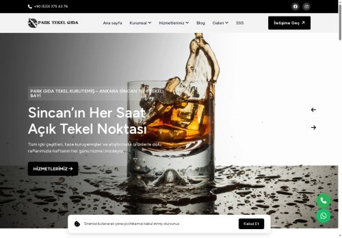 Park Gıda Tekel Kurutemiş – Ankara Sincan 7/24 Tekel Bayi