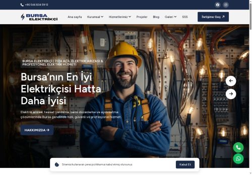 Bursa Elektrikçi | 7/24 Acil Elektrik Arızası & Profesyonel Elektrik Hizmeti