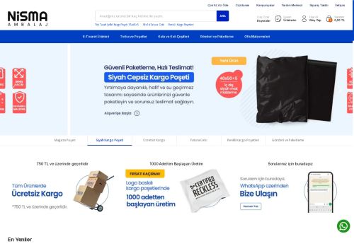 Nisma Ambalaj | Ambalaj Malzemeleri ve Paketleme Ürünleri