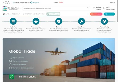 Supermarket Equipment, Cold Rooms and Refrigerators - RML Global Trade