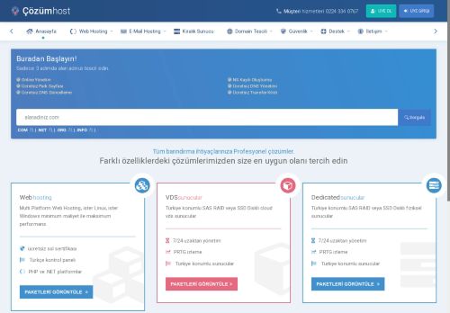Çözüm Host | Hosting, Domain, VPS, VDS, Windows, Linux, Web Hosting