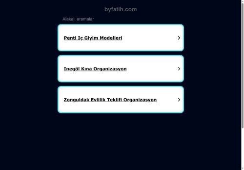 byfatih Kaynaklar ve Bilgiler. - byfatih.com - Bu web sitesi satılıktır!