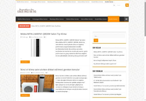 Bursada klima satış, klima montaj ve klima onarım teknik servis hizmetleri - Bursa Klima Servisi | 0505 992 06 95