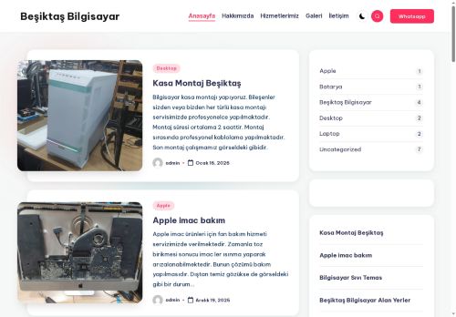 Beşiktaş Bilgisayar – Beşiktaş Bilgisayar Servisi Önizlemesi