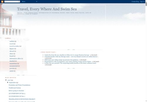 Travel, Every Where And Swim Sea