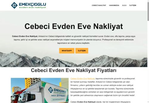Cebeci Evden Eve Nakliyat ile % 20 İndirimli Fiyatlar