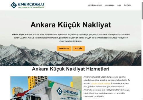 Ankara Küçük Nakliyat | Küçük Kamyonet % 20 İndirimli Fiyat