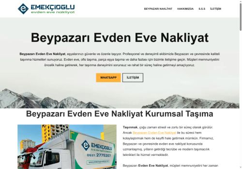 Beypazarı Evden Eve Nakliyat İle % 20 indirimli Taşıma