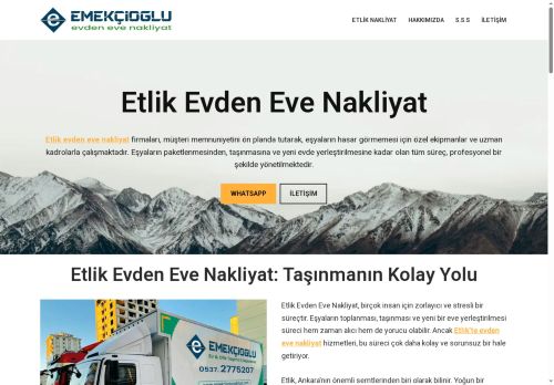 Etlik Evden Eve Nakliyat İle % 20 İndirimli Taşıma