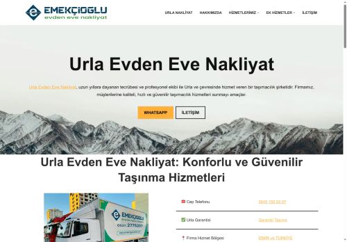 Urla Evden Eve Nakliyat ile % 20 İndirimli Şehirler Arası