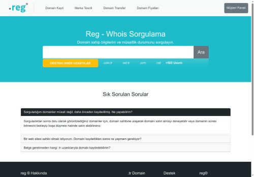 reg.com.tr - WHOIS