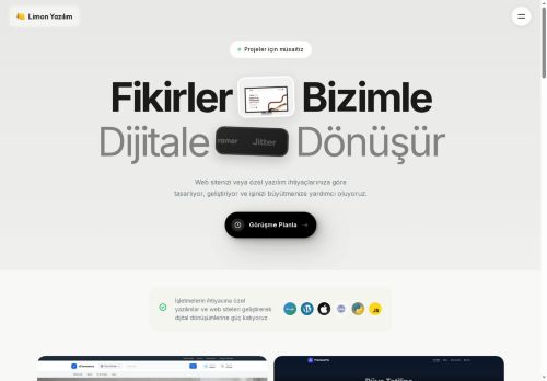 Limon Yazılım | Özel Yazılım & Web Tasarım Ajansı