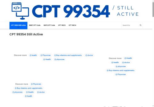 CPT 99354 Still Active