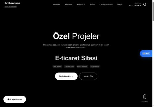 İbrahim TURAN | Profesyonel Web Tasarım & Yazılım Hizmetleri