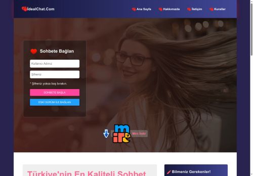 idealchat.org ~ ideal chat, idealsohbet odaları