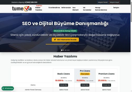 Haber Yazılımı - Tumeva Bilişim