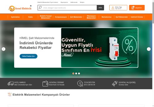 Kablo Online Satış - Elektrik Malzemeleri - Toptan Elektrik Malzemeleri