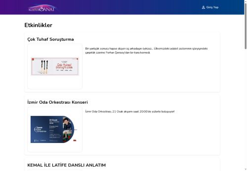 KültürSanat Bilet