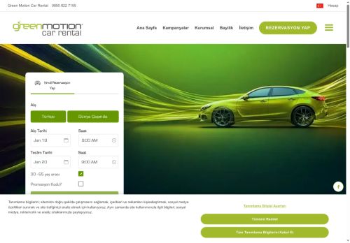 Dünyanın Ödüllü Çevreci Araç Kiralama Markası - Green Motion