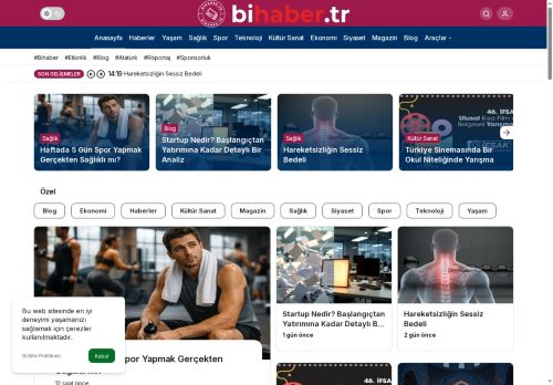 Melina Ezgi Tosun, Bihaber sitesinin yazarı